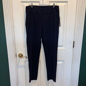 New Directions Hudson navy Ponte Dark Blue Straight Leg Pants